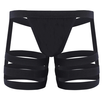 Men's Sexy Panties with Bulge Pouch and Garters / Erotic Gay Underpants Underwear - EVE's SECRETS